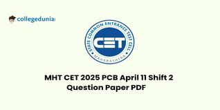MHT CET 2025 11 April Shift 2 Question Paper (Available): Download Question Paper (PCB) with Answers PDF